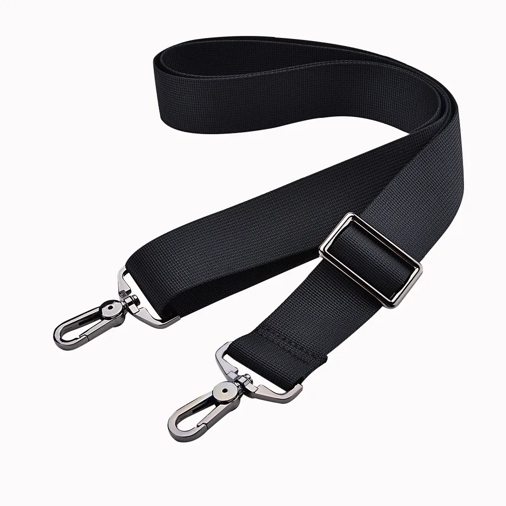 sangle de sac d'ordinateur de 3.8cm de large, en nylon pour sac à main pour hommes, porte-documents, sac à bandoulière, ceintures d'épaule, longues bandes réglables, sac à dos