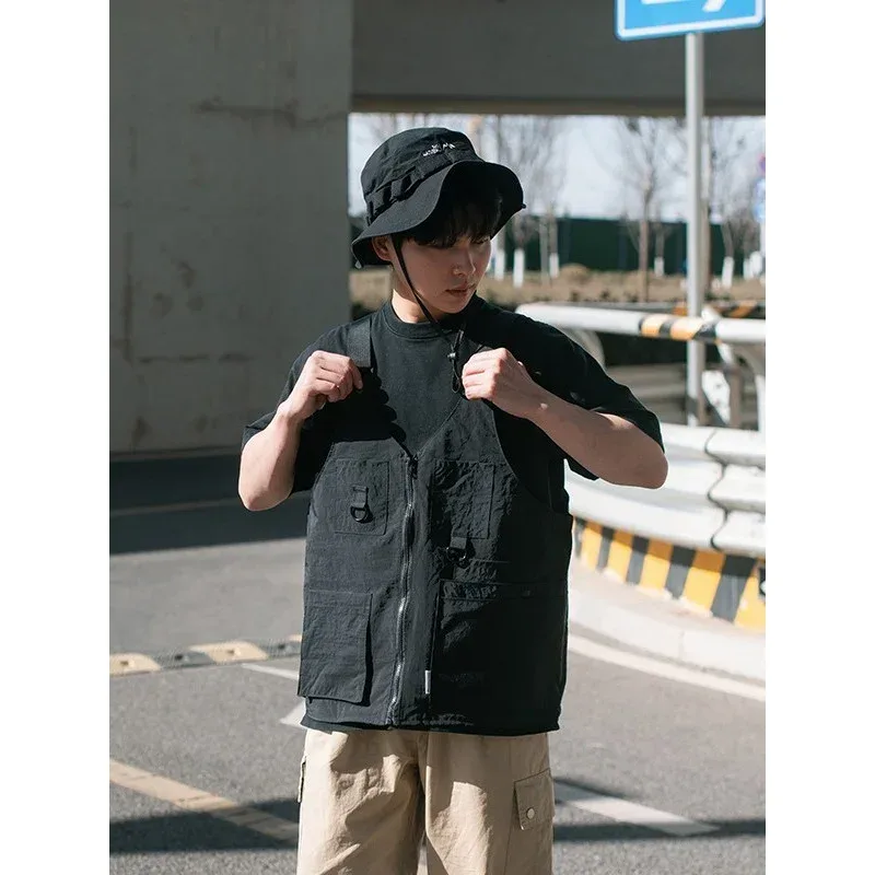 2026 nouveau style à la mode marque vêtements de travail double usage sac à bandoulière multi-poches grande capacité convertible sac à dos personnalité mochilas