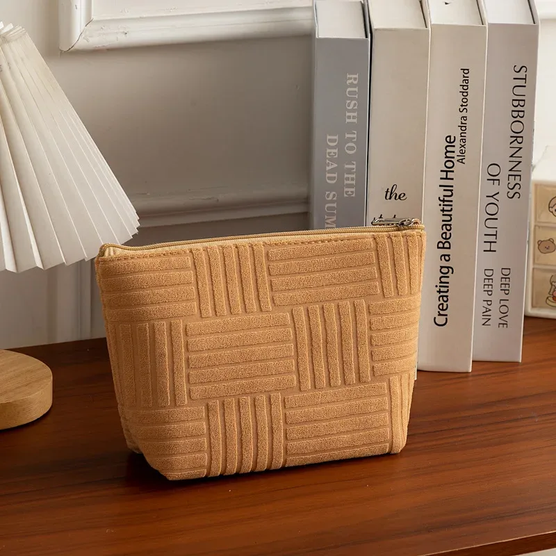 sac de maquillage en forme de seau, grande capacité, portable, pour voyage et maison, sac de rangement pour cosmétiques