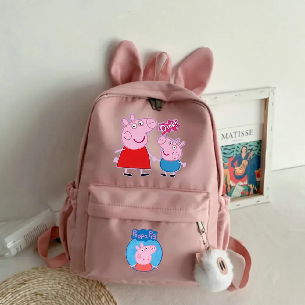 sac à dos grande capacité peppa pig, mignon, polyvalent, pour étudiants, loisirs, voyage, saison de rentrée scolaire