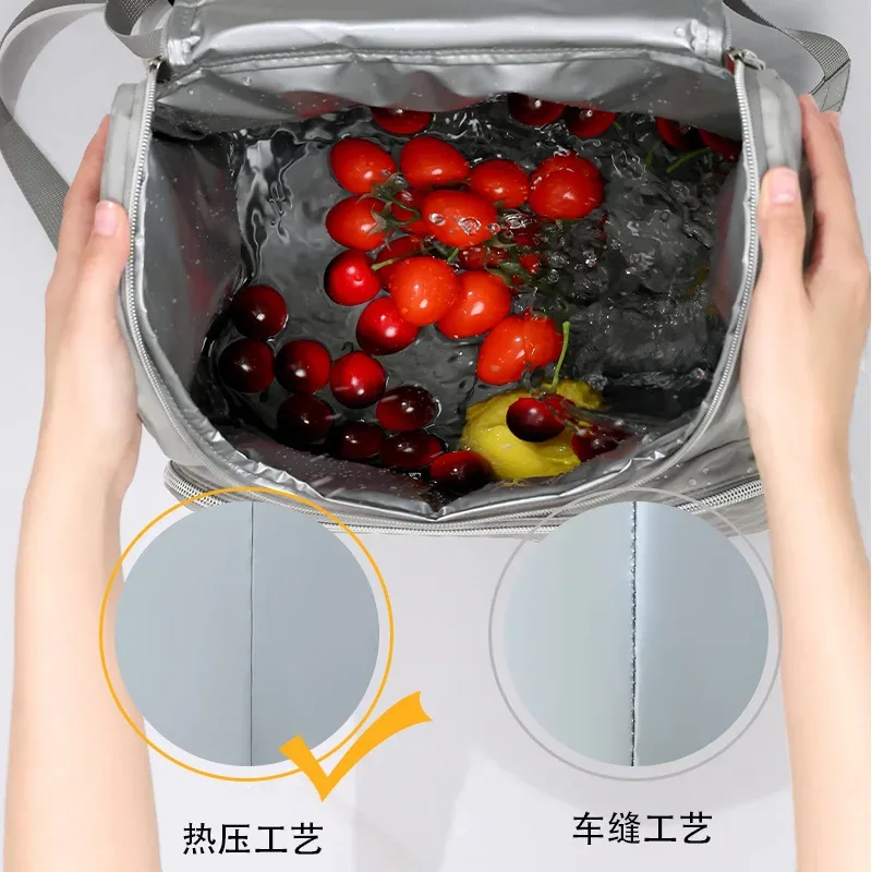 sac de pique-nique isotherme pour déjeuner, étanche, anti-fuite, sac de glace réfrigéré, sacs à dos de bière, pique-nique en plein air, camping