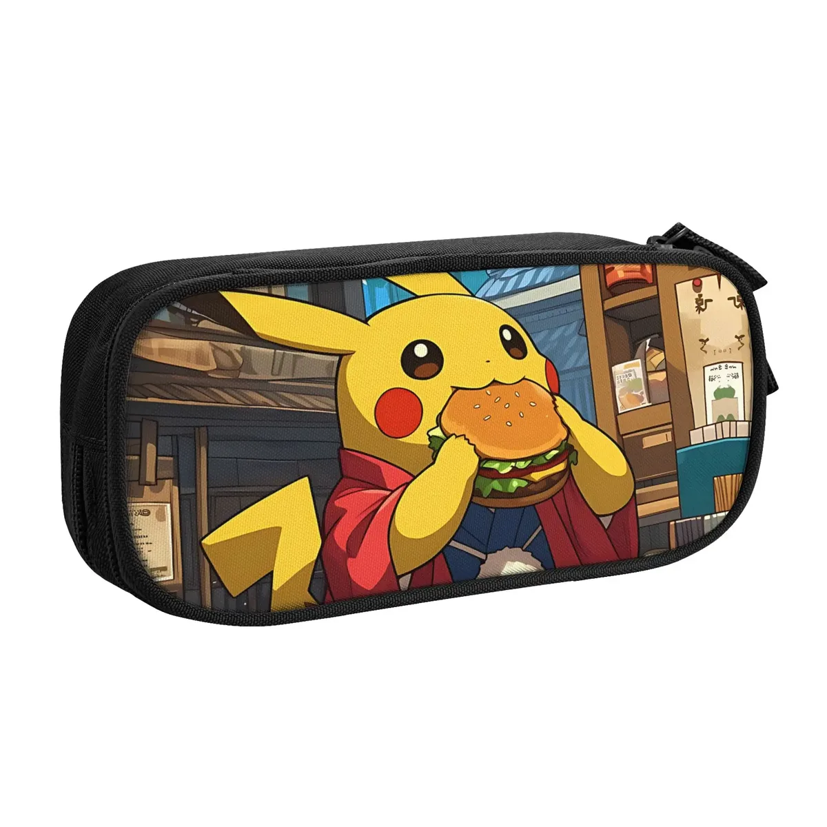 sacs personnalisés pokemon eevee eeveelution de grande capacité pour enfants, trousse à crayons d'école pour garçons et filles