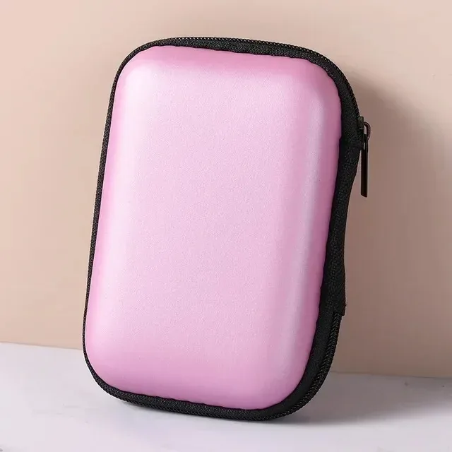 pochette multifonctionnelle à fermeture éclair pour câble usb et disque u, organisateur de rangement de protection, mini disque dur, sac de voyage pliable