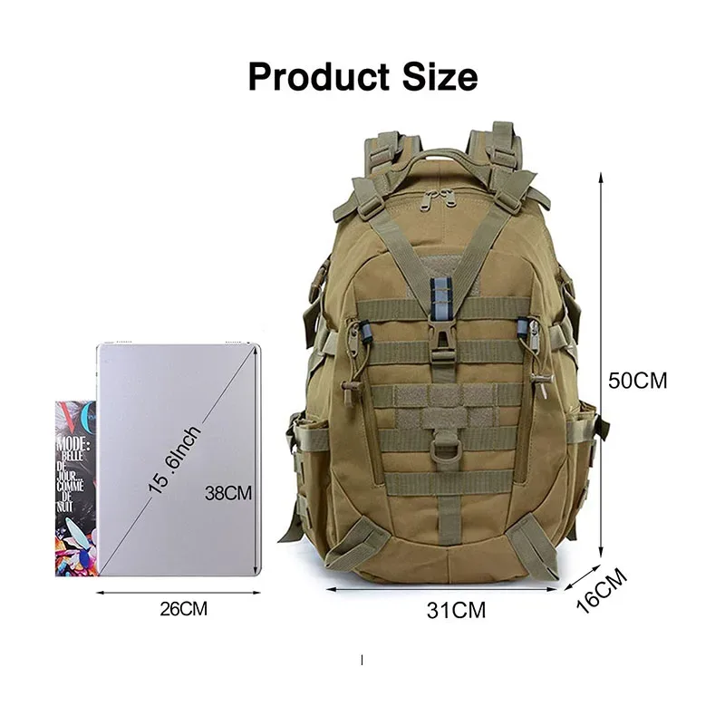 25l 900d nylon sac à dos tactique en plein air sacs à dos imperméables tactique sport camping randonnée chasse sac à bandoulière sac à dos
