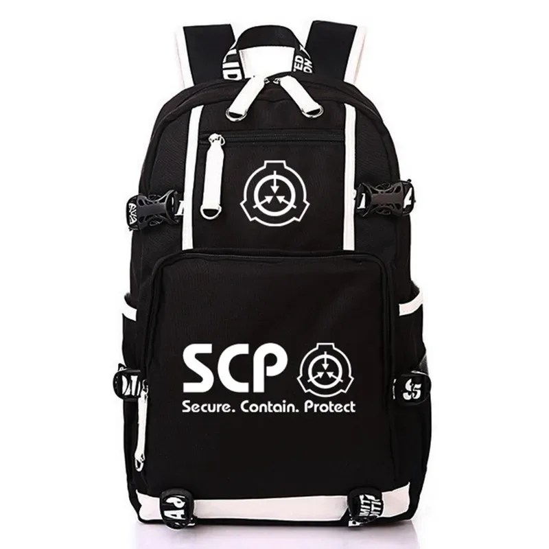 scp-sac à dos avec usb pour étudiants, cartable de voyage