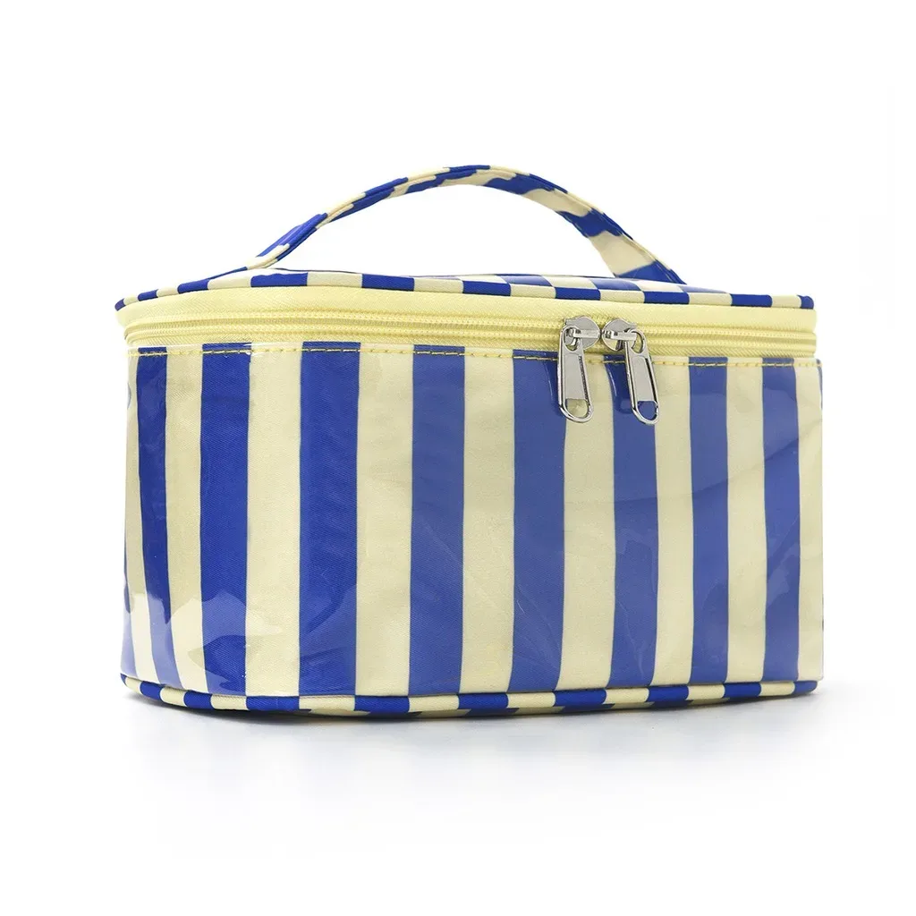 trousse de maquillage de grande capacité, imperméable, avec fermeture éclair, sac à cosmétiques résistant à l'usure, organisateur de beauté pour le rangement de petits objets pour femmes