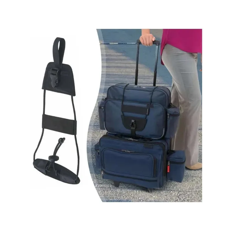 sangle de bagage élastique 1 pièce, sangle de bagage réglable, sangle de bagage, adaptée à la fixation de n'importe quel sac, adaptée aux voyages