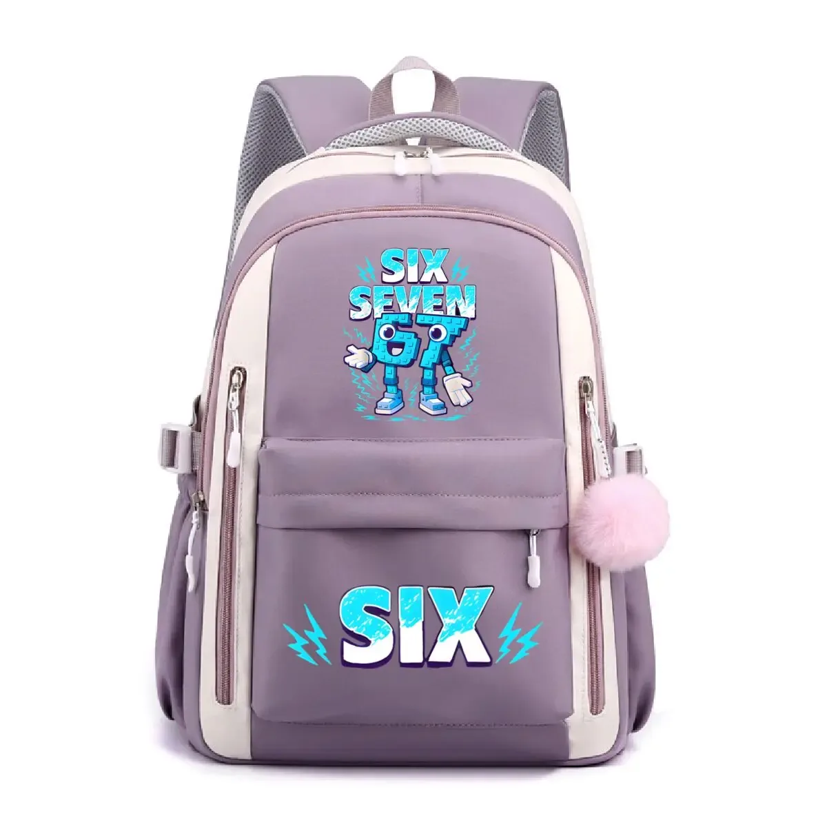 mode moyen haut étudiant sac à dos six sept italien brainrot meme modèle mochilas garçons filles dessin animé 67 trennd sac à dos cadeaux