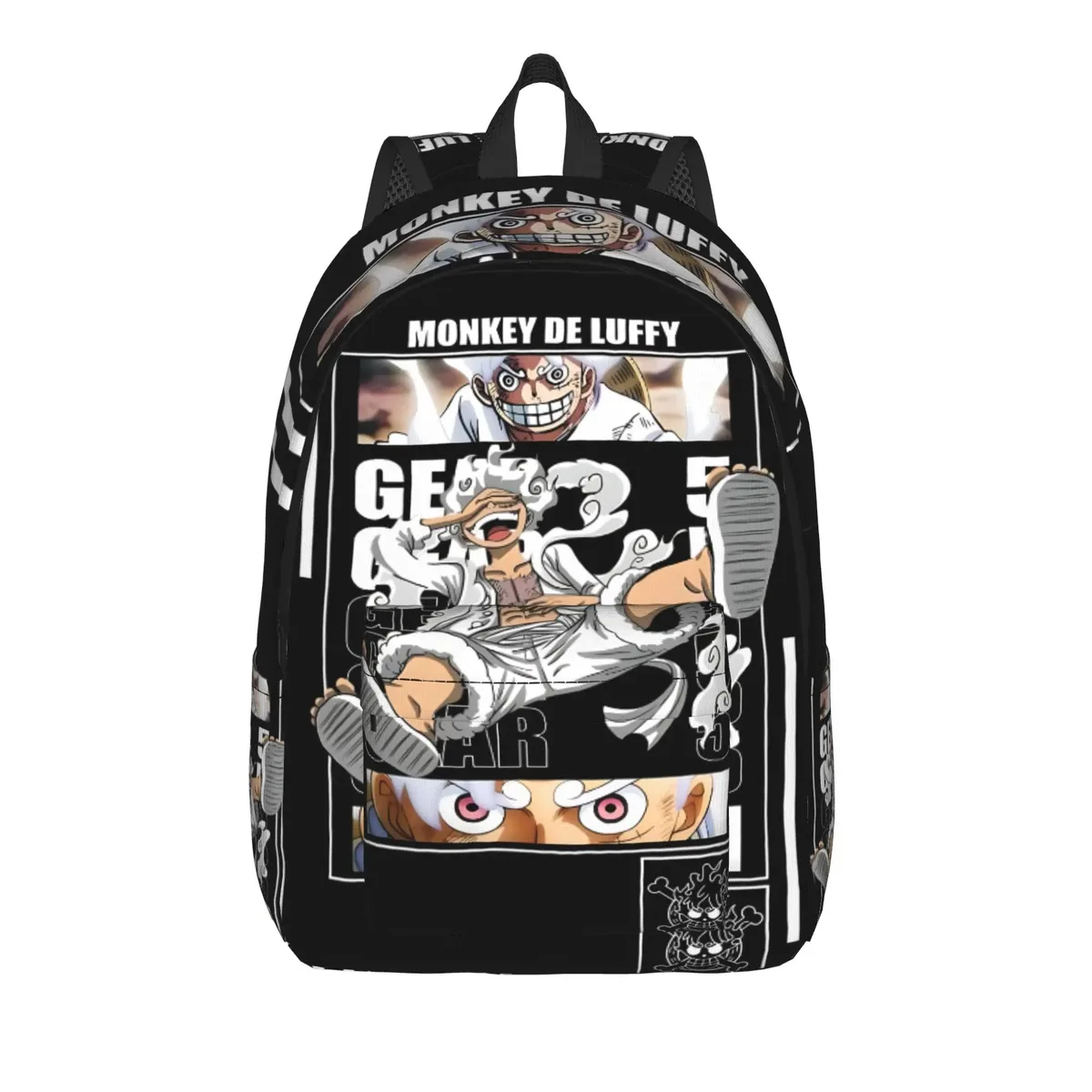 sac à dos luffy one piece anime tendance, décontracté pour le travail, avec fermeture éclair