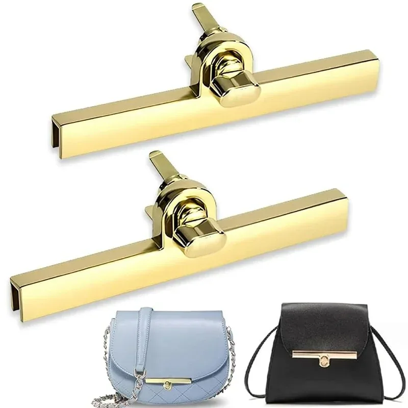 6 pièces 9.5cm sac en métal bande tourner serrure torsion serrure fermoir boucles en cuir artisanat femmes sac à main sac à bandoulière sac à main matériel de bricolage