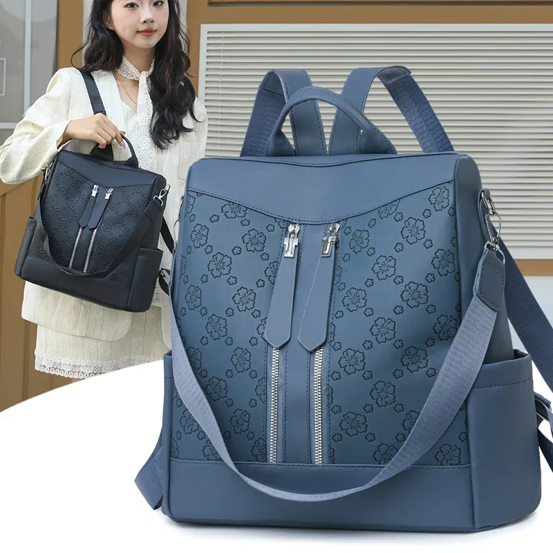 Sac à dos antivol de grande capacité pour femmes, sac à main de voyage en cuir, sac à bandoulière élégant pour dames, travail, collège, usage quotidien