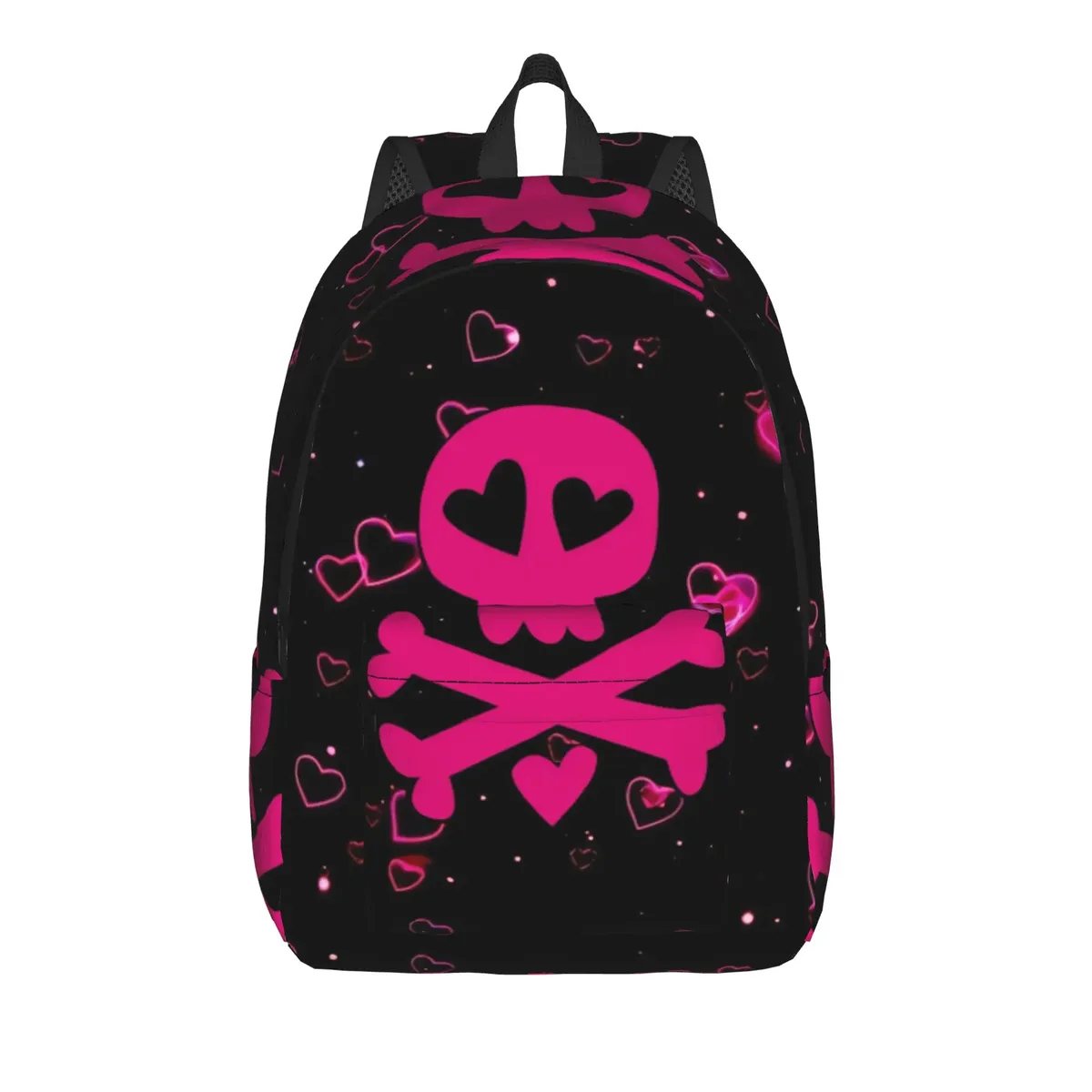 sac à dos punky pink emo, style outdoor, design étudiant, respirant, joli sac à dos scolaire