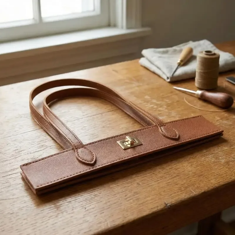 poignée de remplacement en pu tressé pour accessoires de fabrication de sacs à main diy, poignée robuste pour projets de sacs fourre-tout