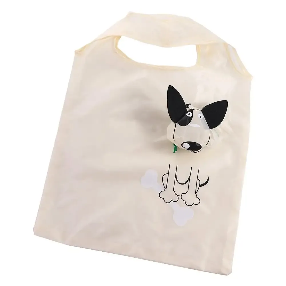 sac fourre-tout imperméable pour chien en nylon avec boucle de suspension, sac de courses pliable, sacs de courses à motif de dessin animé, sac à bandoulière de voyage, sacs de rangement