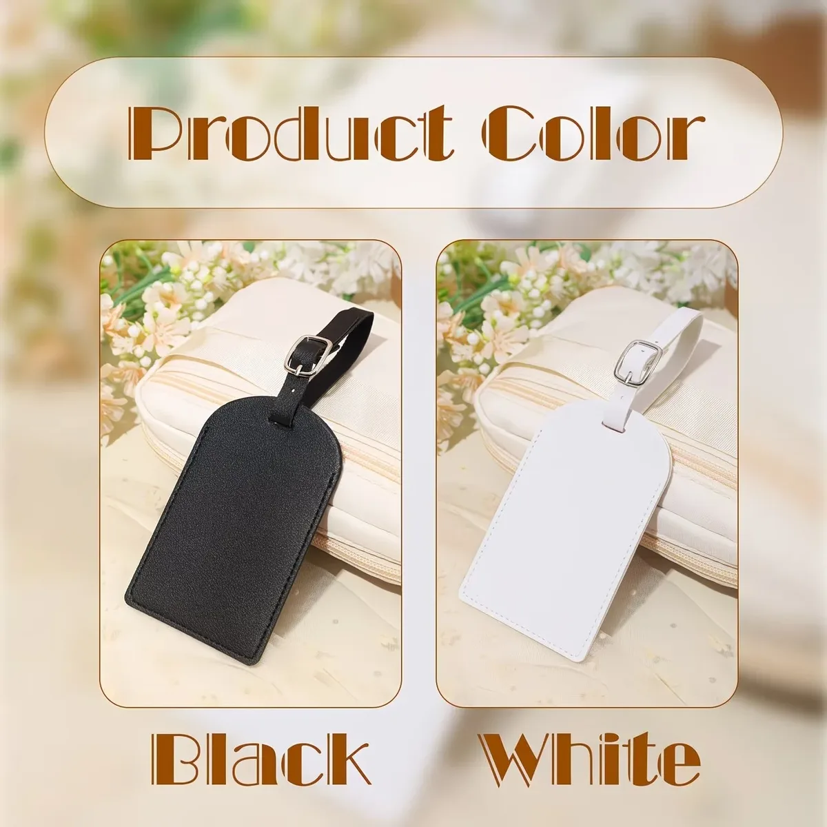 étiquettes de bagages personnalisées avec nom, accessoires de voyage pour mariages et anniversaires, identificateurs de bagages imprimés vintage élégants