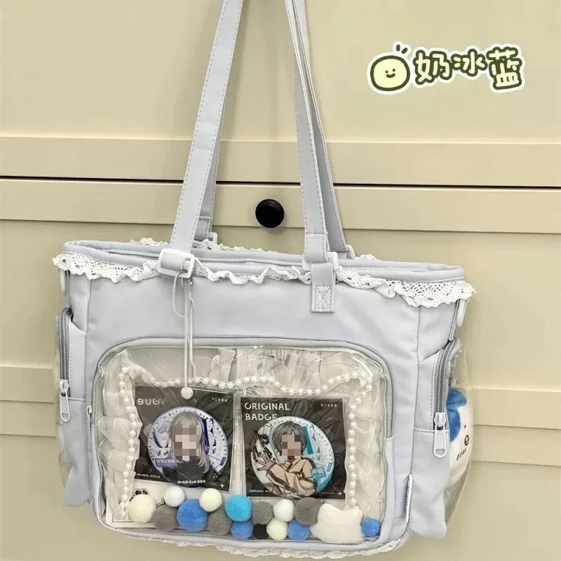 sac à bandoulière itabag japonais 2d motif ballerine grande façon, sac à main pour femme, cadeau pour amies