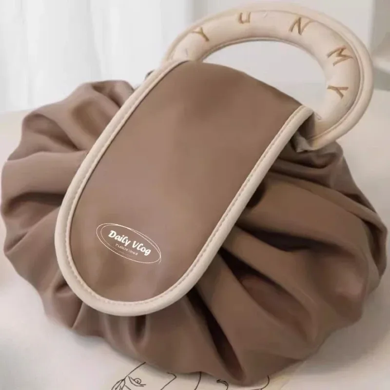 sac de rangement de voyage de grande capacité, pochette à cosmétiques en corde à dessiner, sacs de rangement de maquillage, bagages à usage spécial pour femmes