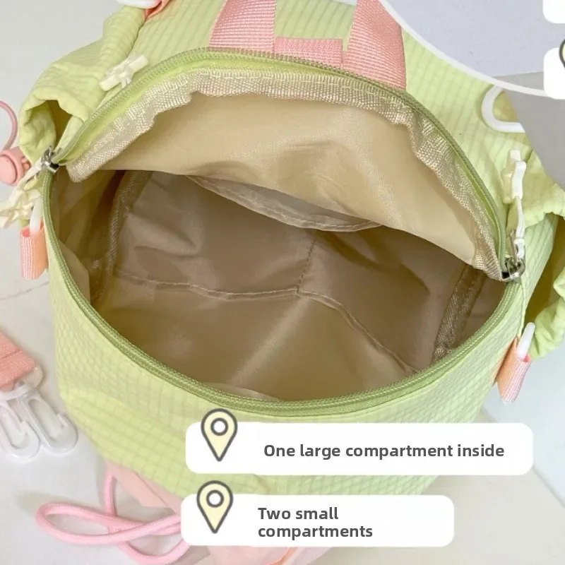 sac à dos anime transparent style japonais avec poupée pleurante, sac à bandoulière grande capacité pour filles, idéal pour l'école et les trajets quotidien
