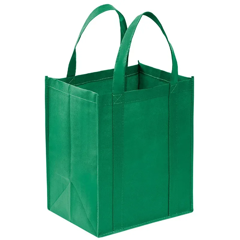 Sacs fourre-tout Non tissés, sac de rangement de voyage pliable, sacs de courses réutilisables, grands sacs fourre-tout légers pour promotionnels