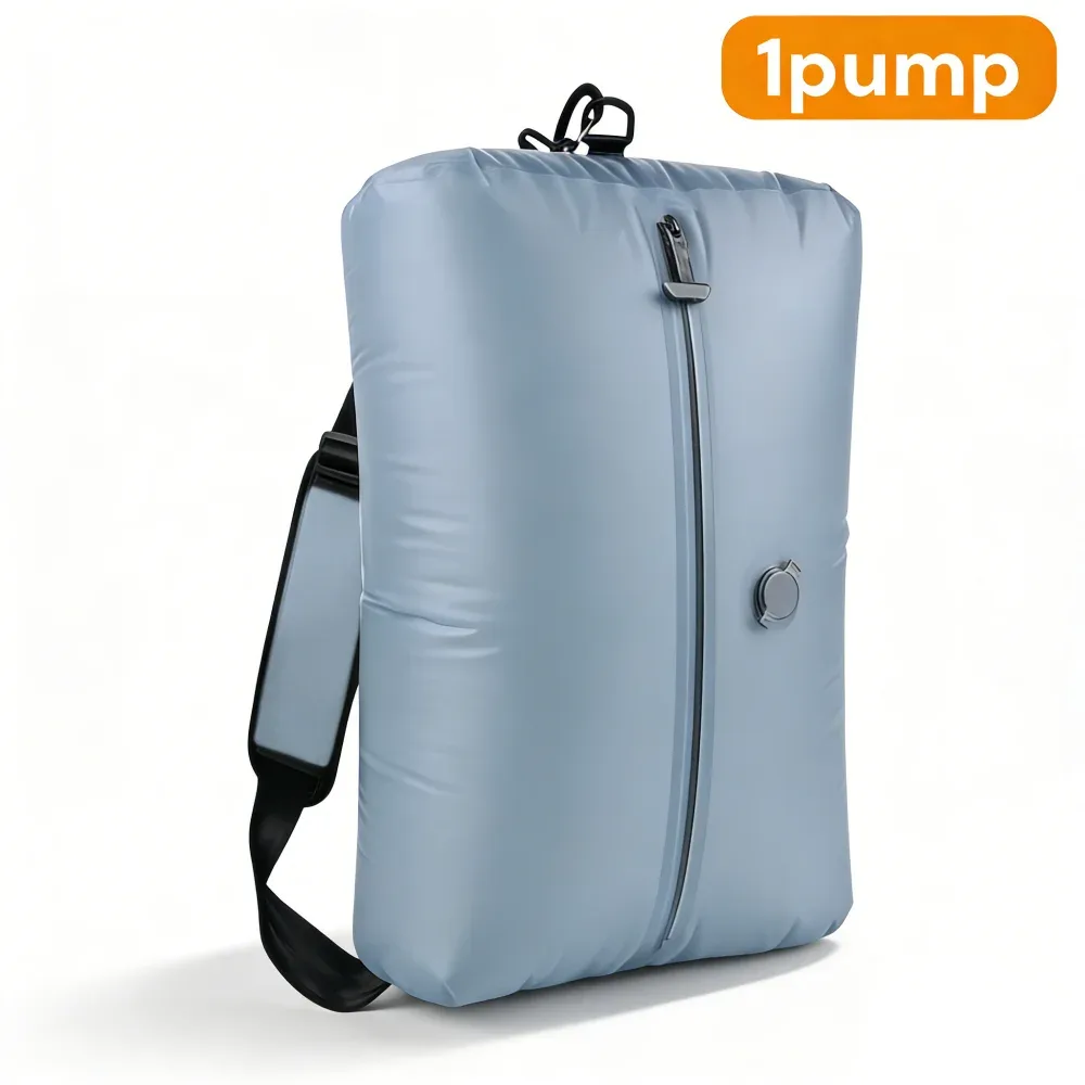 sacs de rangement sous vide 34l pour voyage, sacs de compression réutilisables pour l'extérieur avec pompe à air, organisateurs de vêtements, cubes d'emballage