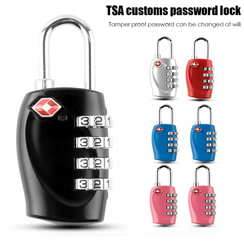 cadenas à code antivol avec câble en acier, serrures tsa portables, serrure intelligente, valise à bagages de voyage, peintures, mot de passe