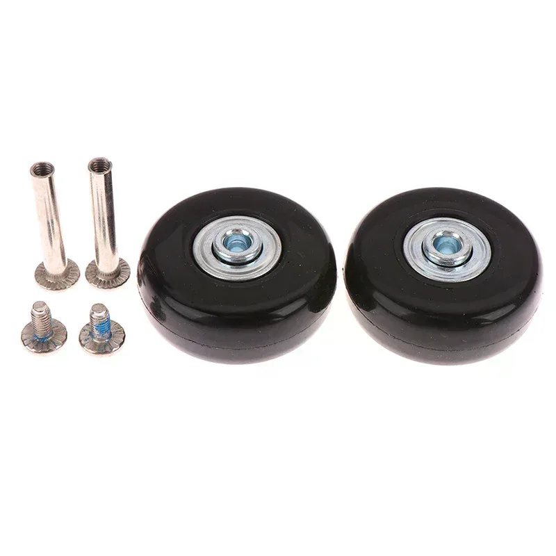 1 ensemble de roues de rechange pour valise, roulettes de luxe de 50 mm de diamètre extérieur avec vis, pour réparation et remplacement des axes