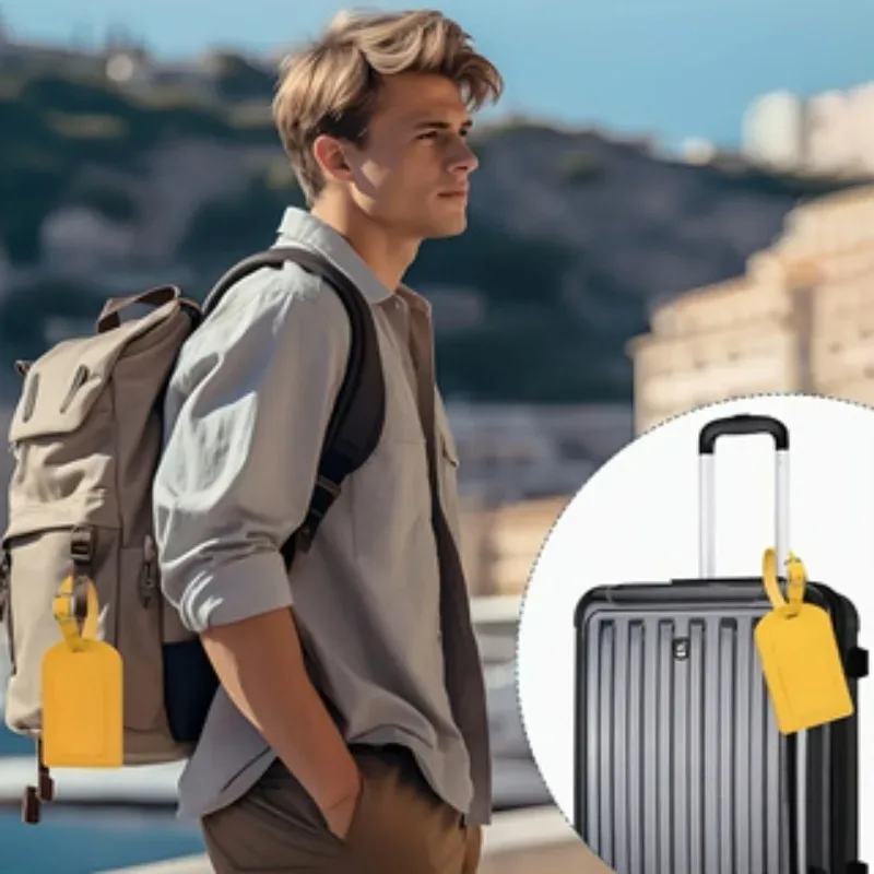 étiquettes de bagages personnalisées en pu, étiquette de valise, étiquettes de bagages, accessoires de voyage, mariage, cadeaux d'anniversaire, 2 pièces