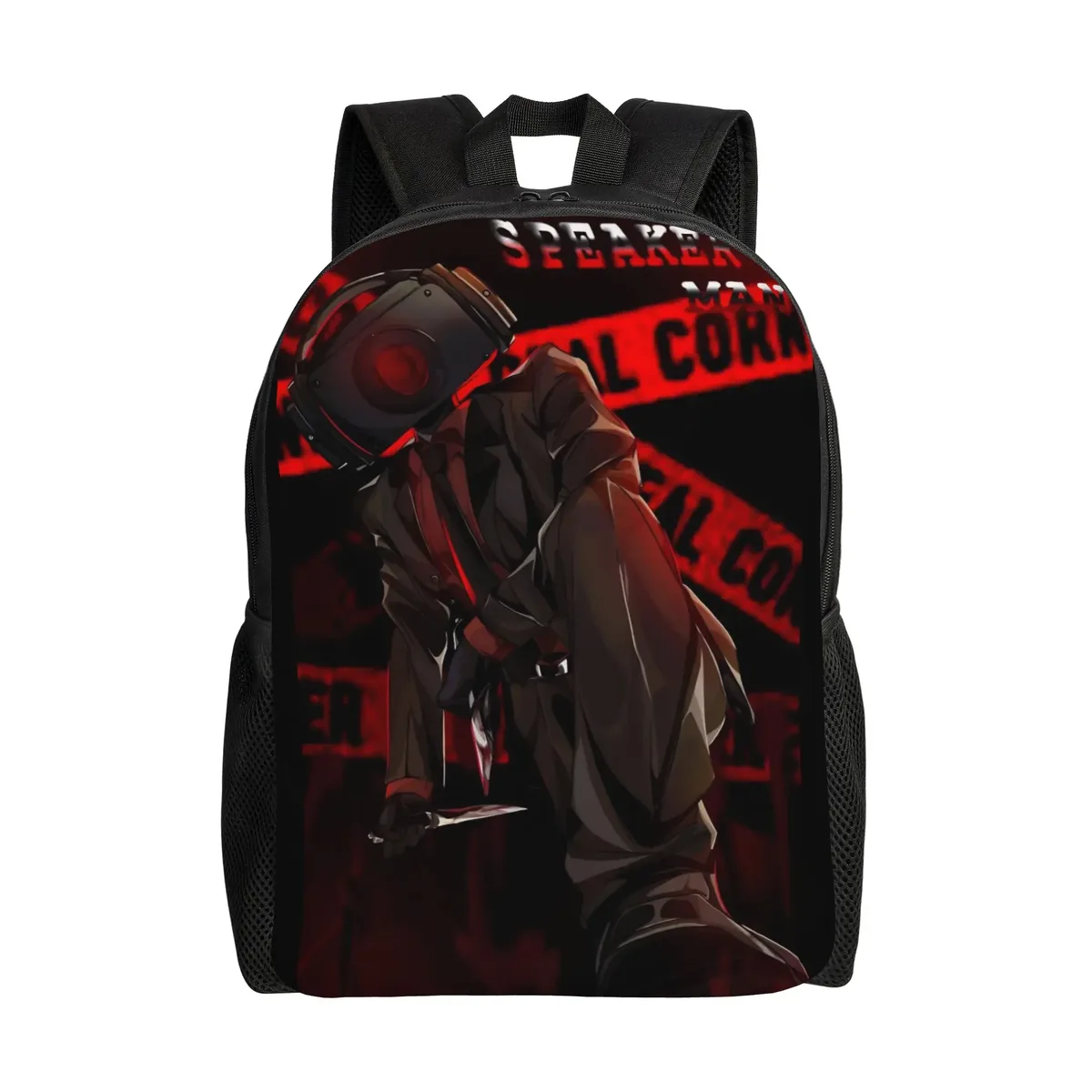 sac à dos skibidi toilet cameraman speakerman tv man pour adolescents, sport, lycée, affaires, hommes, femmes, université, en toile