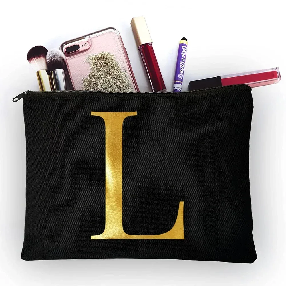 sacs à cosmétiques pour femmes, 26 lettres imprimées, jolis sacs à main de rangement portables de voyage décontractés, trousse de maquillage, trousse de toilette, offre spéciale