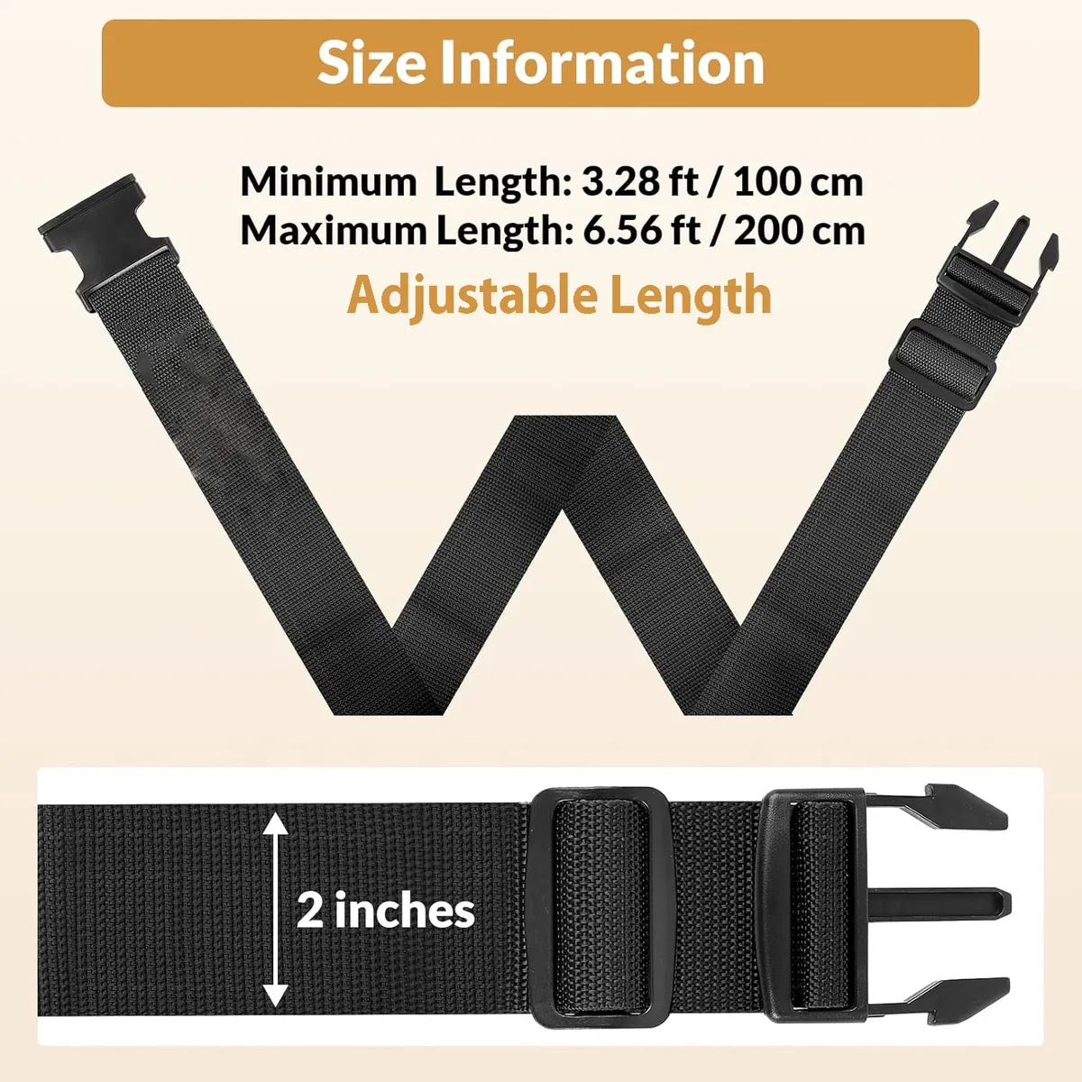 sangle de bagage pour valises, 2 pièces, ceinture d'emballage pour valises, ceintures de voyage facilement identifiables, accessoires de sac