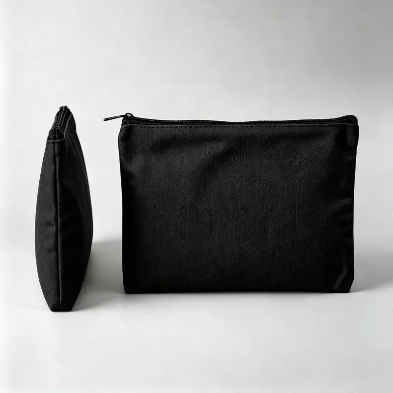 trousse de maquillage pour femme avec imprimé chien teckel et typographie, pochette cosmétique décontractée pour usage quotidien