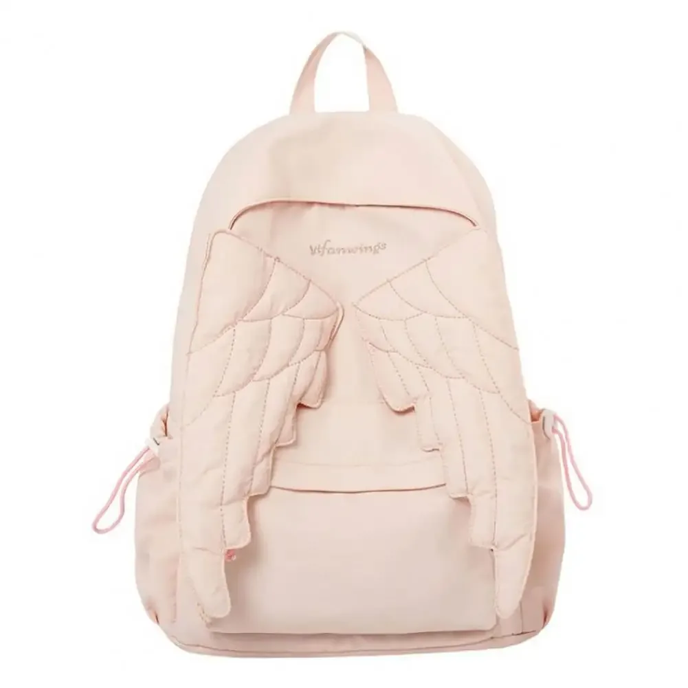 sac à dos angel wing pour femmes et filles, sac d'école léger en nylon, sac à dos de jour pour les voyages et les déplacements en plein air