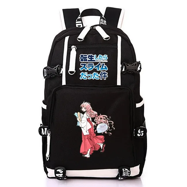 sac à dos d'école kawaii de l'anime that time i got reincarnated as a slime pour adolescentes et adolescents, sac à dos léger en oxford pour ordinateur portable