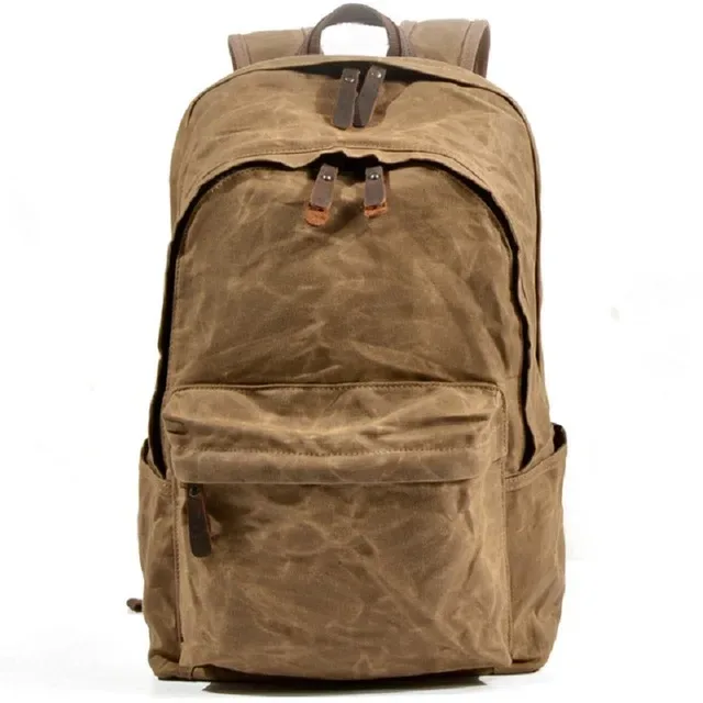 nouveaux sacs à dos unisexes en toile cirée imperméable de créateur, sacs à dos vintage pour hommes, sacs à dos de voyage antivol pour femmes, sacs d'école rétro