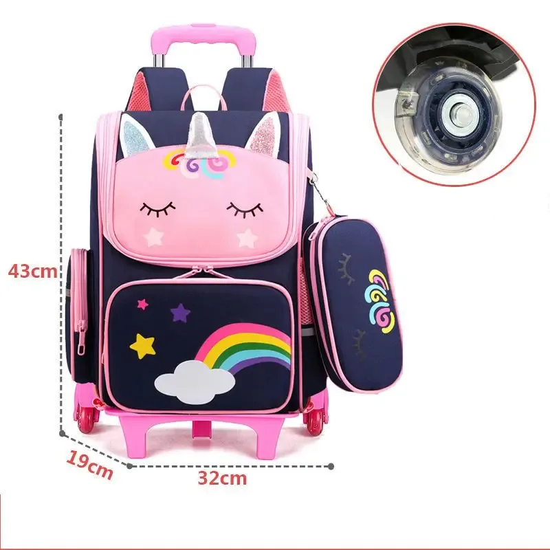 sac à dos à roulettes pour enfants, sac à roulettes, sacs à roulettes pour filles, sac à dos à roulettes pour filles