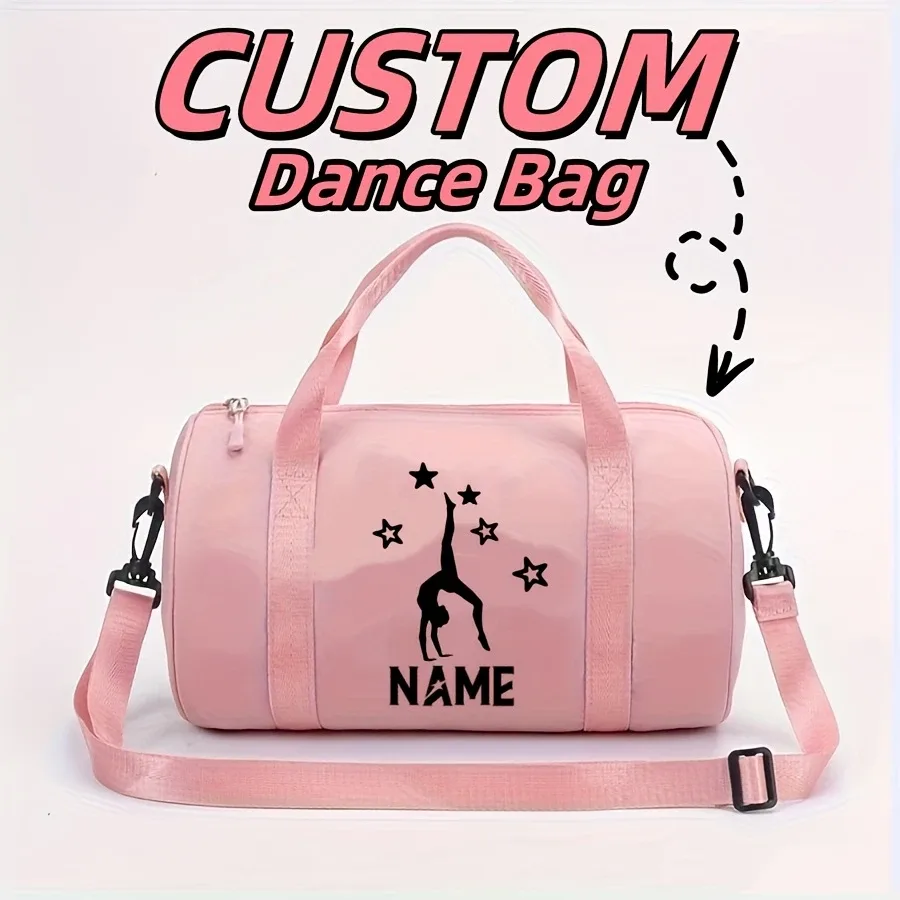 sac à bandoulière grande capacité personnalisé avec imprimé danse, sac de sport décontracté pour les trajets quotidiens, le travail, les vacances et le rangement quotidien