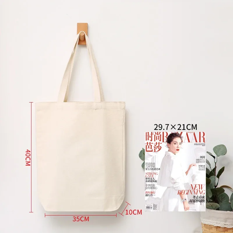 sac de courses réutilisable grande capacité pliant blanc sacs fourre-tout écologiques pliable toile épicerie sac à main pour femme sac à bandoulière