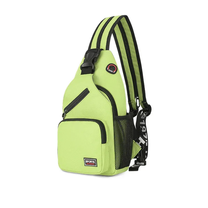 petit sac à dos unisexe à bandoulière, polyvalent, étanche, sac à bandoulière de poitrine, voyage randonnée, sac de jour de grande capacité