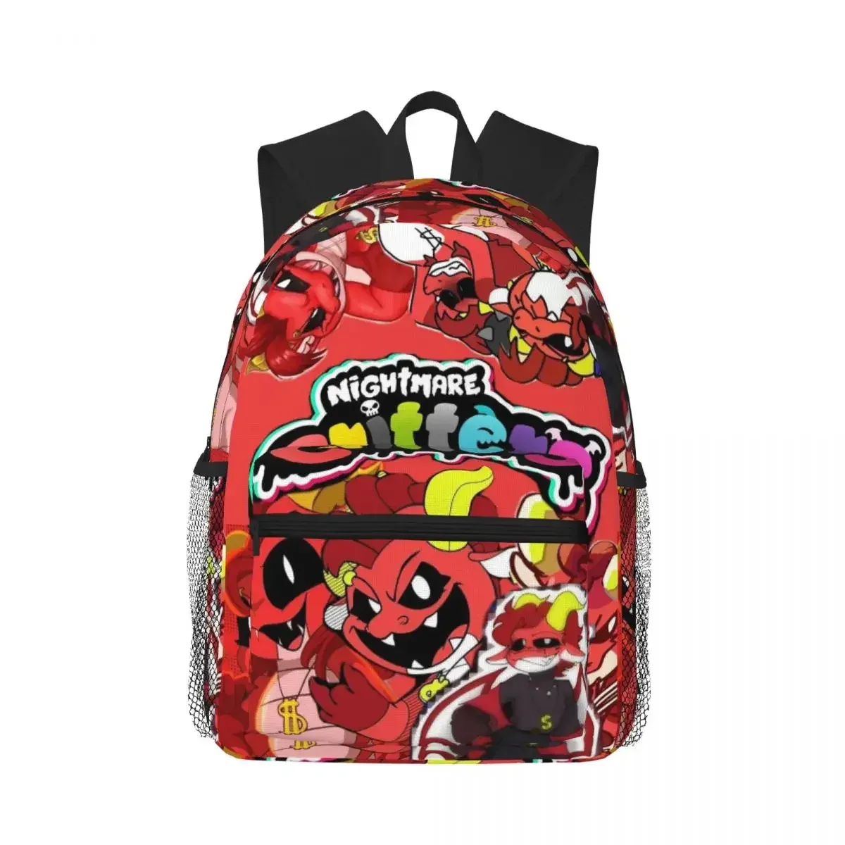 sac à dos d'étudiant avec motif de dessins animés nightmare critters, sac d'école, sac à dos de randonnée, sac de voyage pour hommes et femmes, sac à bandoulière tendance