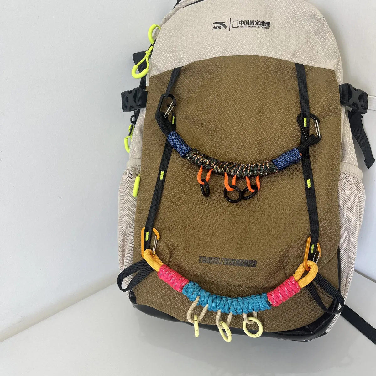 accessoires de sangle de sac multifonction en paracorde tressée à la main pour modification tactique extérieure diy, corde de suspension pour sac à dos
