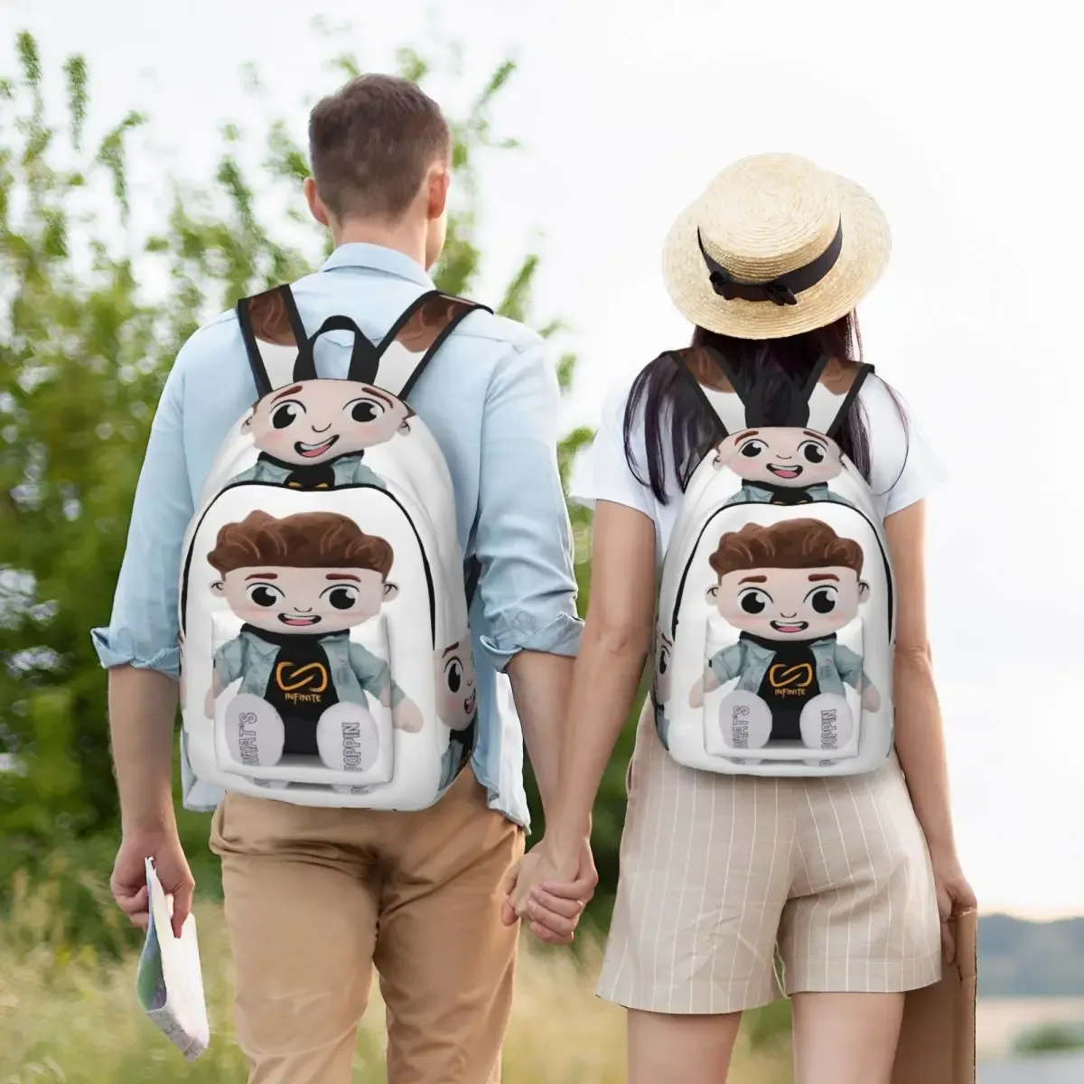 caylus poupée jeu sac à dos pour garçon fille enfants étudiant école bookbag joueur de jeu sac à dos préscolaire primaire sac randonnée