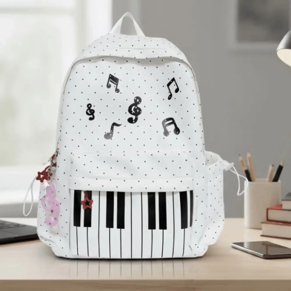 sac à dos pour piano en nylon, multi-poches, design léger, sac pour notes de musique, sangle respirante, grande capacité, sac à dos pour clavier