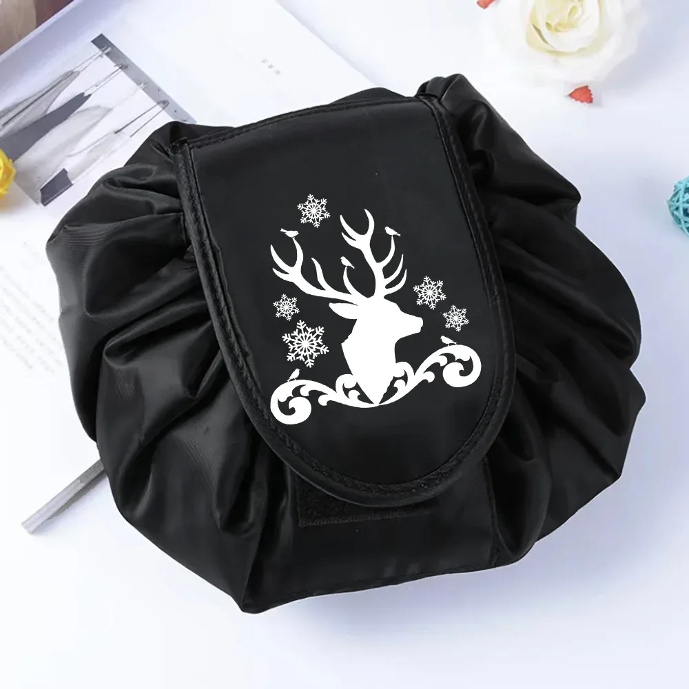 sac de rangement portable étanche pour cosmétiques, sac paresseux de proximité wstring, poudres de maquillage magiques, grande capacité, trousse de beauté de toilette de voyage