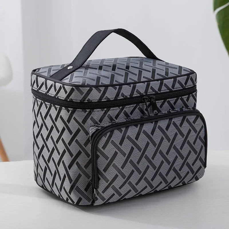 nouveau sac à cosmétiques à fleurs de grande capacité, boîte à cosmétiques à fermeture éclair, organisateurs de rangement, trousse de maquillage de toilette de voyage szl8061