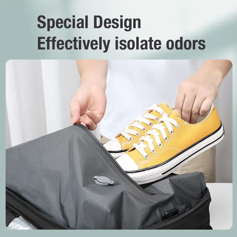 sac à dos de voyage pour homme, extensible, pour ordinateur portable, avec compression sous vide, pour la randonnée, avec chargement usb, grande capacité, pour pompes