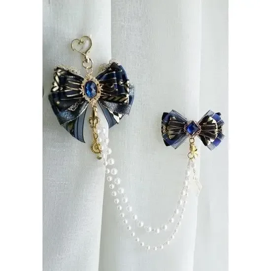 accessoires de chaîne de sac ita pour femmes, chaîne de sac à dos d'école et perle de nœud papillon, ornements de nœud de rubans lolita,