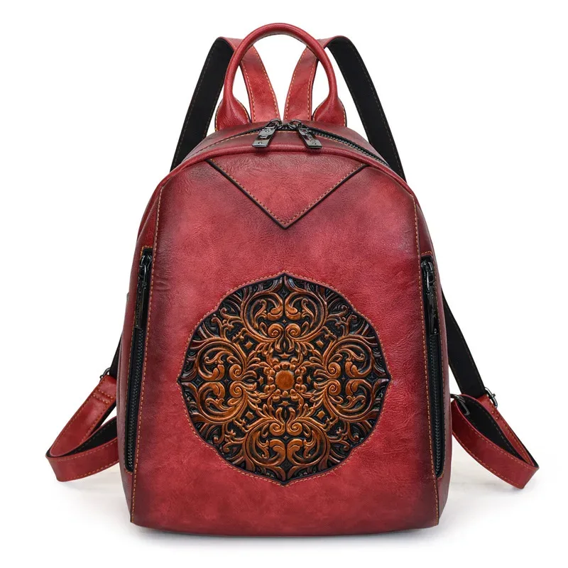 sacs à dos de luxe vintage 2026 pour femmes, sacs à main en cuir souple grande capacité, sacs à dos de voyage et de trajet pour femme, mochilas