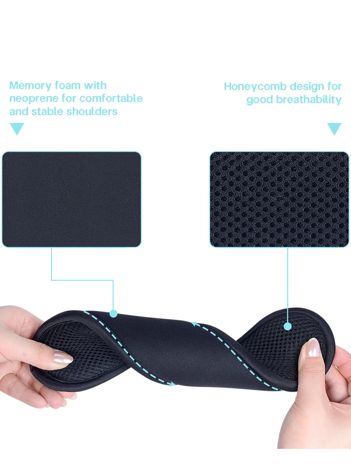 bandoulière épaulière amovible sangle de sac de remplacement universelle avec crochets en métal pour porte-documents à bagages.