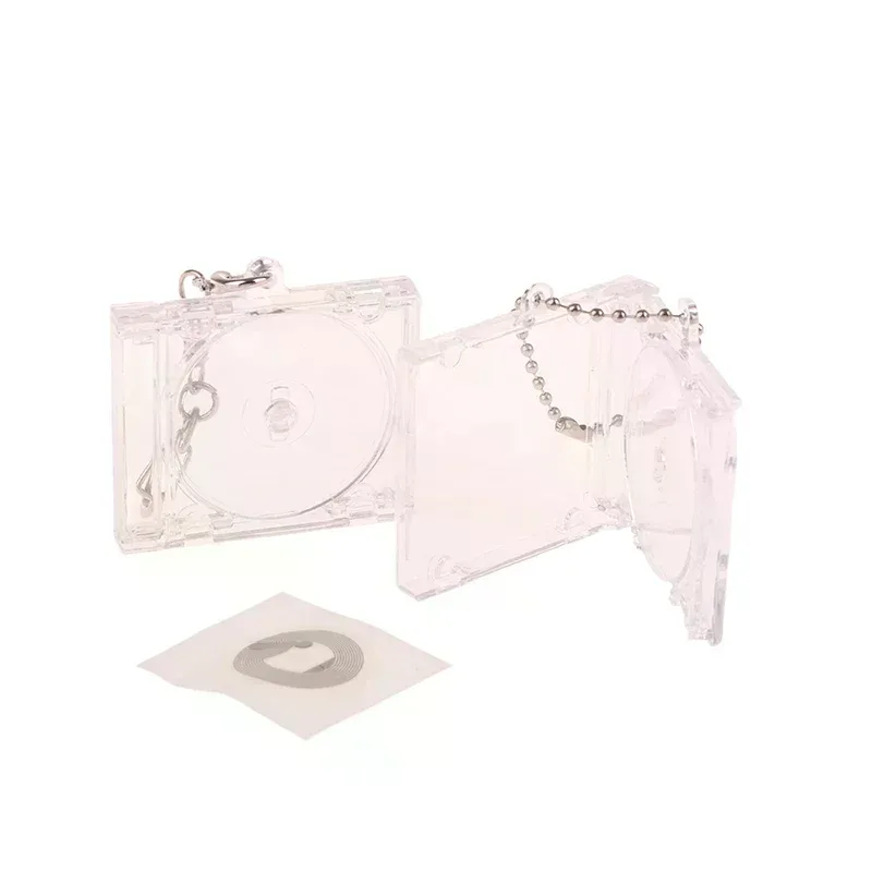 1 pièces album vierge mini étui pour cd porte-clés pour bricolage sac à dos suspendu décor porte-clés pendentif