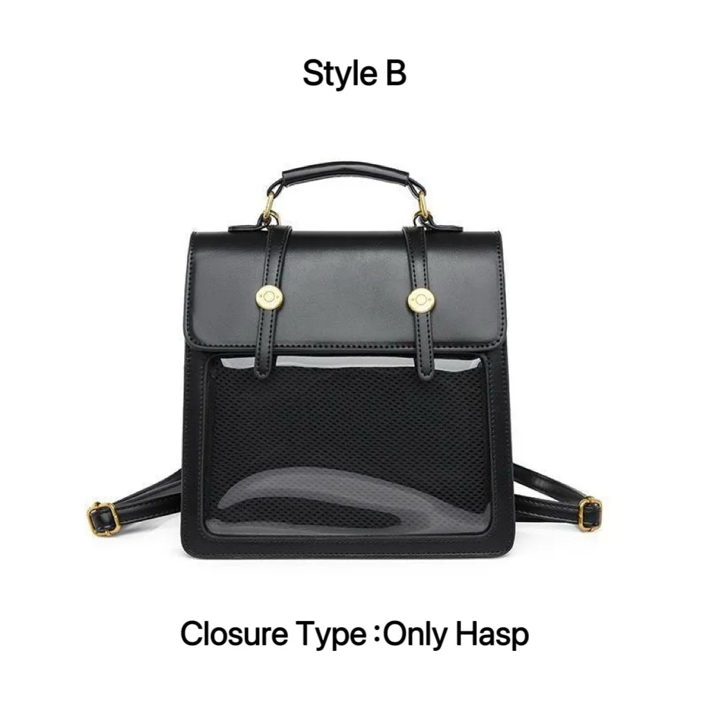 mode mignon ita sac à dos nouveau jk épaule lolita messager sac à bandoulière filles transparent bricolage affichage sac à main y2k mini sac à dos